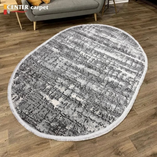 Килим ALMIRA 0074B White/L.Grey овал
