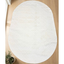 Килим NEW GARDEN 0303B White/White овал