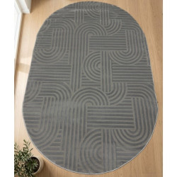 Килим NEW GARDEN 4255A O.Grey/O.Grey овал