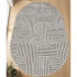 Килим NEW GARDEN 4255A L.Brown/L.Brown овал