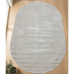 Килим NEW GARDEN 4255A Beige/Beige овал