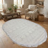 Килим NEW MODERN L1042 White/White овал