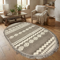 Килим NEW MODERN L1042 Beige/Beige овал