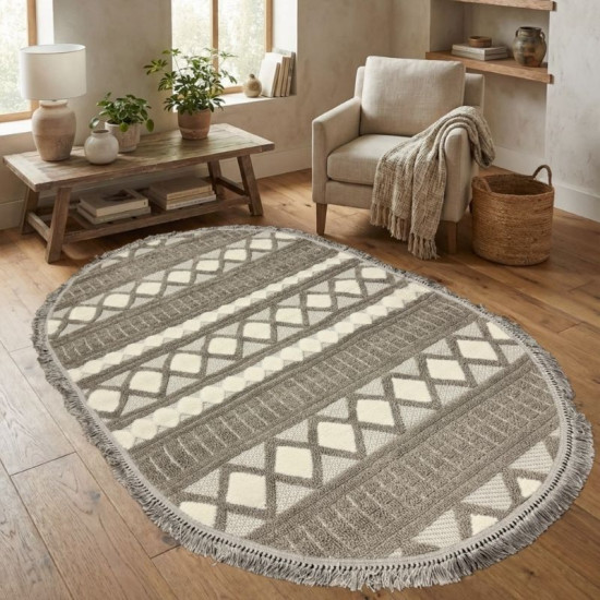 Килим NEW MODERN L1039 Beige/Beige овал