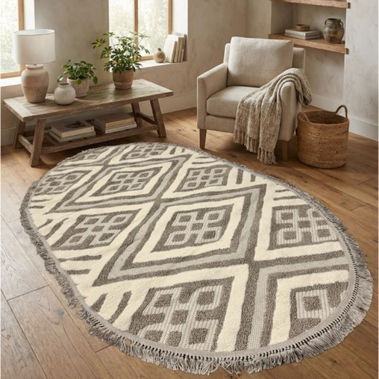Килим NEW MODERN L1038 Beige/Beige овал