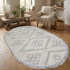 Килим NEW MODERN L1038 White/White овал