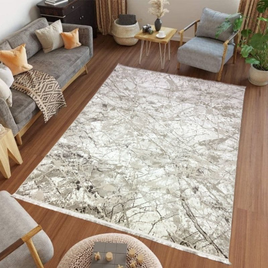 Килим ALMIRA 0073A White/Brown